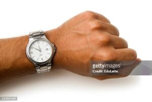 Uncle with the wrist watch.....